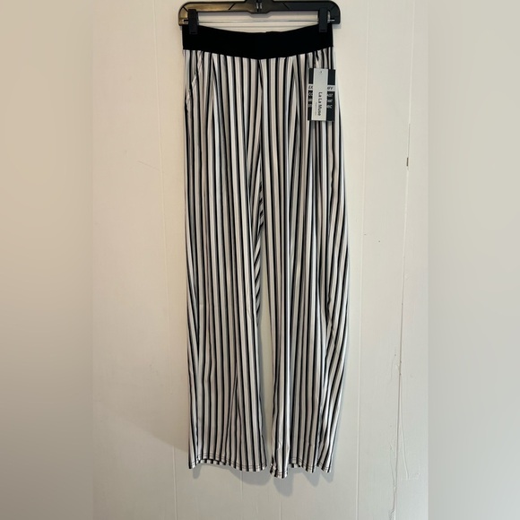 LaLa Muse Pants - NWT LaLa Muse Women’s Striped Stretchy Pants Q12
